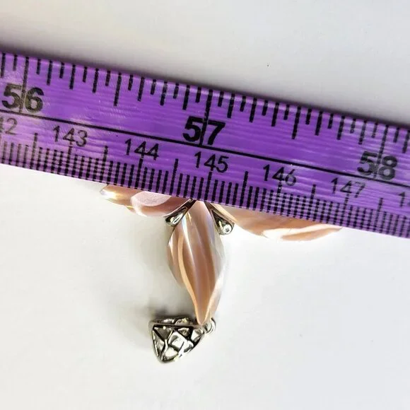 Rose Quartz Pendant with Rhinestone - Picture 7 of 8